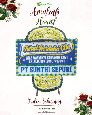 Papan Bunga Duka di Teramang Jaya